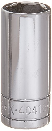 SK Hand Tool 40418 6 Point 9/16-Inch Drive Deep Socket, 3/8-Inch,Chrome