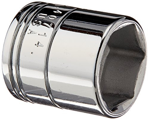 SK Hand Tool 40714 6 Point 15mm Standard Drive Socket, 1/4-Inch, Chrome