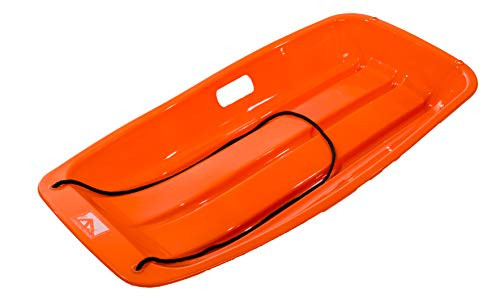 Franklin Sports Arctic Trails Toboggan Sled - Kids Snow Sled - Downhill Lightweight Toboggan Sled with Two Handles and Pull Rope