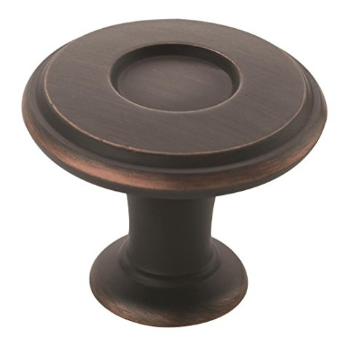 Amerock BP27026-ORB Coles Knob 1-1/4-Inch Diameter, Oil Rubbed Bronze