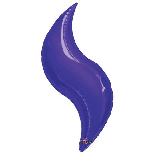 Anagram International Curve Foil-Flat-Balloon, 36", Purple Anagram International Curve Foil-Flat-Balloon, 36", Purple