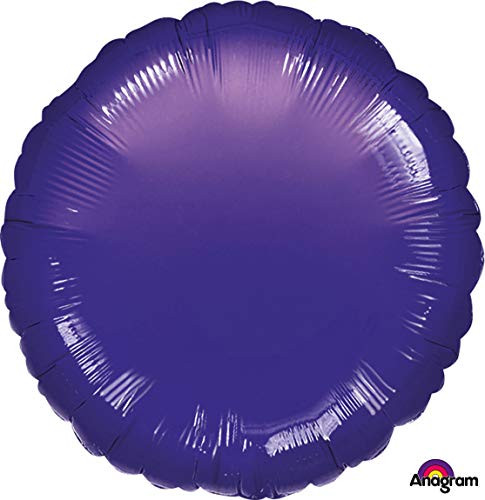 Anagram International Round Foil-Flat-Balloon, Purple