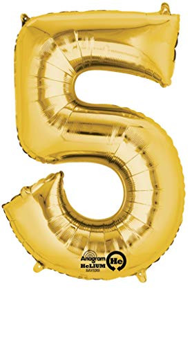 ANAGRAM INTERNATIONAL 2825201 FOIL BALLOON, 34", Gold