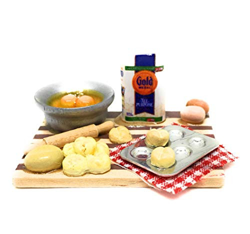 1/12 Dollhouse Miniature Food,Tiny Food Collectibles (Pastry)