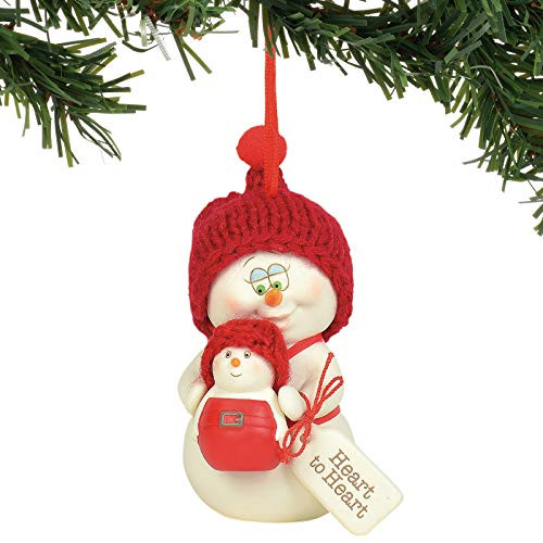 Department 56 Snowpinions Heart Hanging Ornament, 3", Multicolor