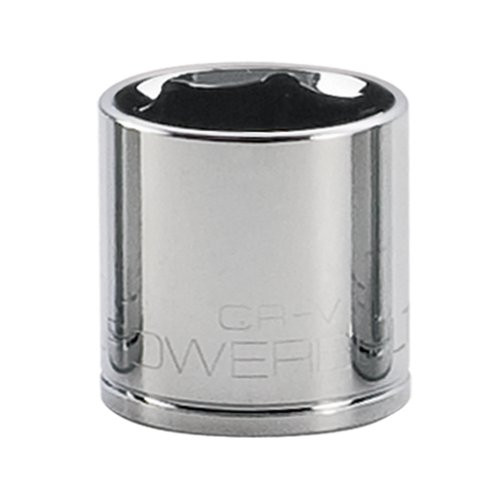 Powerbuilt 940108 1/2" Dr. 6 Pt. Metric Standard Socket, 32mm