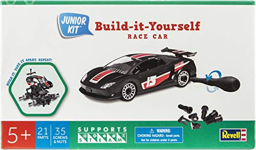 Revell 1100004 Junior Plastic Model Kit-Black Race Car,