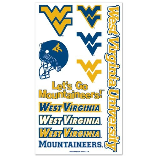 WinCraft West Virginia Mountaineers Temporary Tattoos