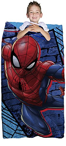 Marvel Spiderman Blue Thwip 2 Piece Children's Slumber Bag - 30" x 54"