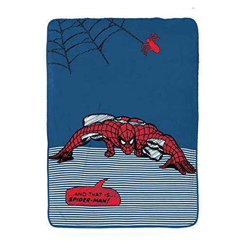 Marvel Comics Spider-Man Twin Bed Plush Blanket