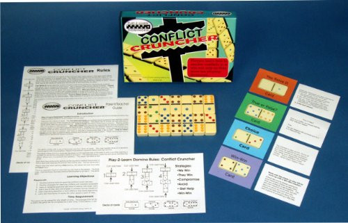 Franklin Learning Systems Play 2 Learn Dominoes, Conflict Cruncher Game