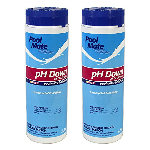 Pool Mate 1-2302-02 pH Down for Swimming Pools (2 Pack), 2.5 lb