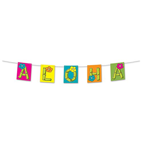 Beistle 54108 Aloha Streamer, 8-1/2-Inch by 5-Feet, Multicolor