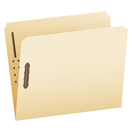 Pendaflex Manila Fastener Folders, Letter Size, 2 Fasteners, Straight Cut, 50/BX (FM212)