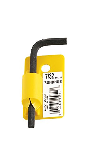 Bondhus 15801 .035" Hex Tip Key L-Wrench with ProGuard Finish, Tagged and Barcoded, Short Arm