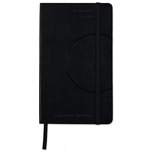 AT-A-GLANCE 2019-2020 Academic Year Weekly & Monthly Planner, Small, 5" x 8-1/4", Bookbound, Plan.Write.Remember, Black (70710105)