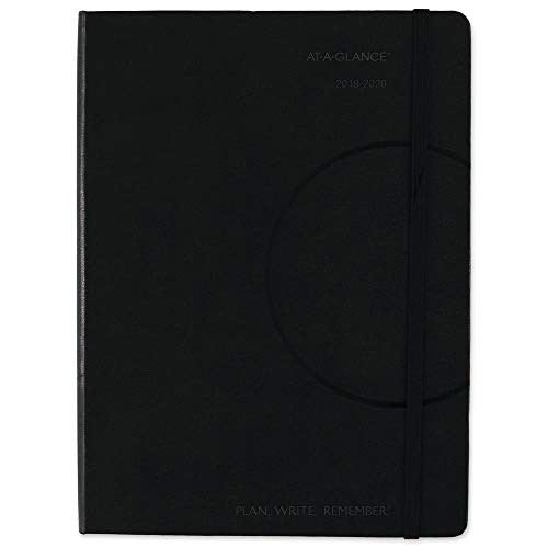 AT-A-GLANCE 2019-2020 Academic Year Weekly & Monthly Planner/Appointment Book, Medium, 7-1/2" x 10", Plan.Write.Remember, Black (70795705)