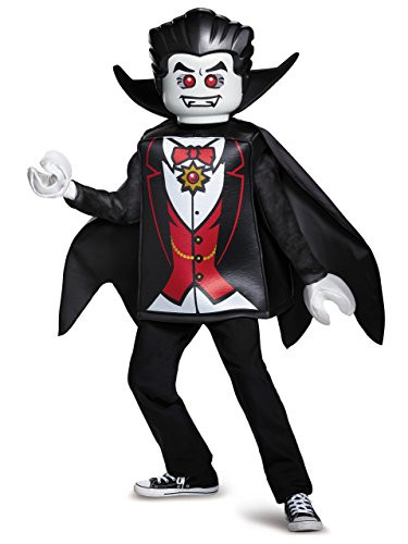 Disguise Lego Vampire Classic Costume, Black, Small (4-6)