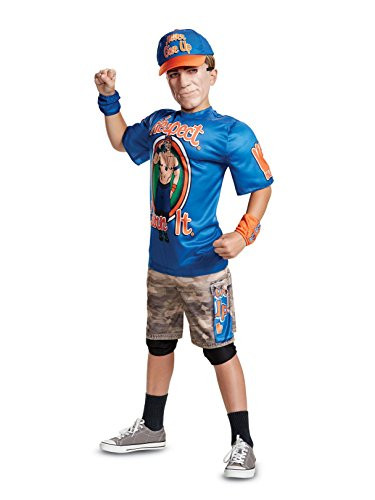 Disguise John Cena Classic Muscle Child Costume, Blue, Size/(4-6)