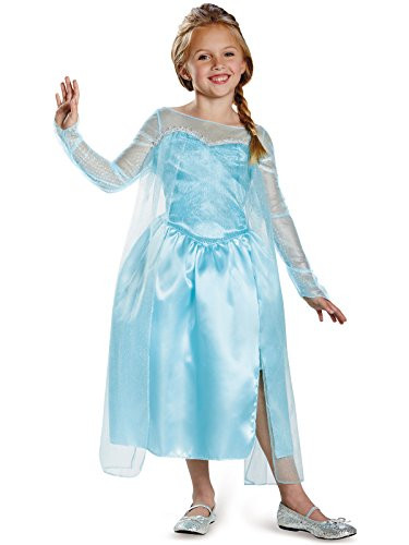 Disney's Frozen Elsa Snow Queen Gown Classic Girls Costume, X-Small/3T-4T