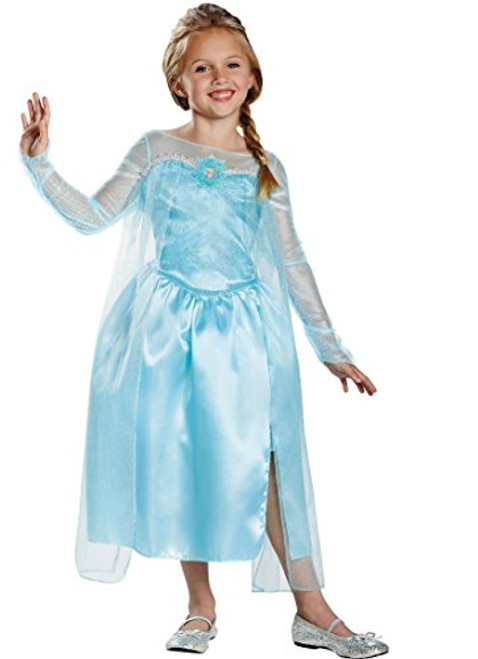 Disney's Frozen Elsa Snow Queen Gown Classic Girls Costume, Medium/7-8 Disney's Frozen Elsa Snow Queen Gown Classic Girls Costume, Medium/7-8