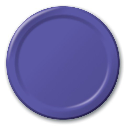 Creative Converting Touch of Color 24 Count Paper Banquet Plates, Purple