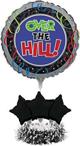 Creative Converting Balloon Centerpiece Kit, Over The Hill