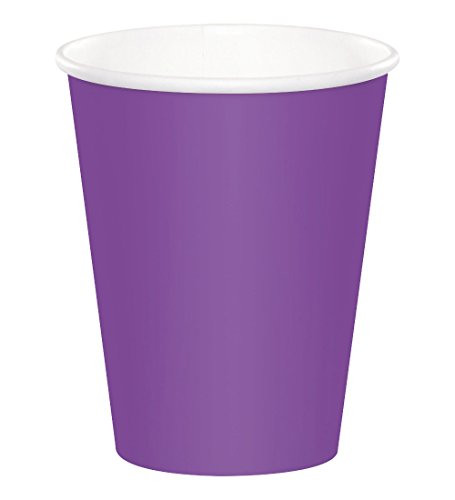 Creative Converting 318914 Amethyst Paper Cup, 24-Pack, Purple