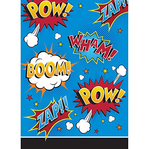 Creative Converting Superhero Slogans Treat Bags Party Supplies, Multicolor