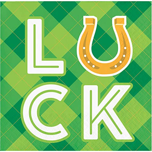 Creative Converting 335263 BEVERAGE NAPKIN, 5", Green