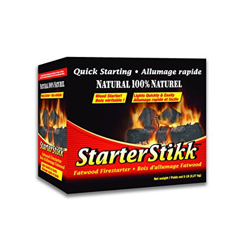 Pine Mountain StarterStikk 100% Natural Fatwood Firestarting Sticks, 5 Pound Natural Firestarting Wood Sticks for Campfire, Fireplace, Wood Stove, Fire Pit, Indoor & Outdoor Use Pine Mountain StarterStikk 100% Natural Fatwood Firestarting Sticks, 5 Pound Natural Firestarting Wood Sticks for Campfire, Fireplace, Wood Stove, Fire Pit, Indoor & Outdoor Use