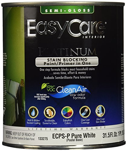 True Value ECPSP-QT EasyCare Platinum Paint Primer with Stain Blocker 1-Quart Pastel Base