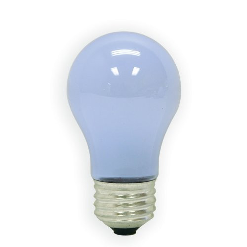 GE Lighting 48697 40-Watt Reveal Ceiling Fan Frost A15 Light Bulbs, 2-Pack