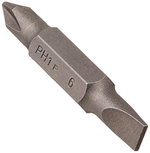 Vermont American 16259 Phillips No. 1 Size 6 to 8 Slotted Double-ended Extra-hard Bit, 5-Pack