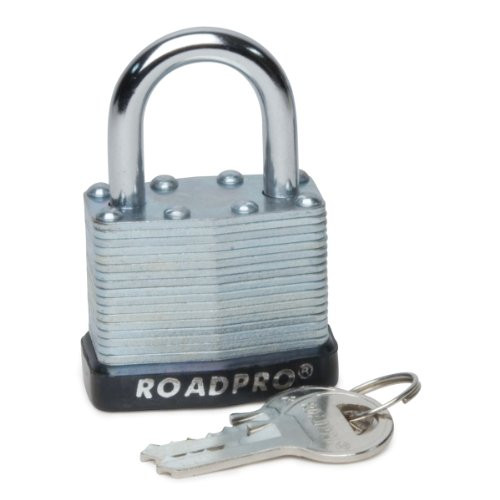 RoadPro RPLS-40 40mm Solid Brass Padlock with 1" Shackle