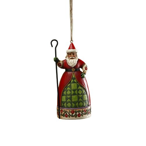Enesco Jim Shore Heartwood Creek Santa with Cane Hanging Ornament, 5 Inches Enesco Jim Shore Heartwood Creek Santa with Cane Hanging Ornament, 5 Inches