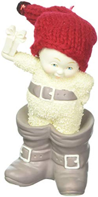 Department 56 Snowbabies In Santas Boots Porcelain Figurine, 4.5 Department 56 Snowbabies In Santas Boots Porcelain Figurine, 4.5