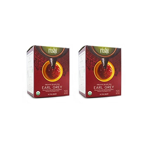 Rishi Tea - Organic Earl Grey - 15 tea bags (Pack of 2)