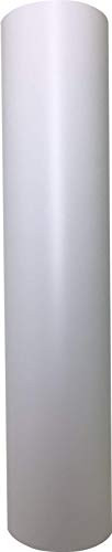 12" x 6Ft Roll of Matte White Permanent Adhesive-Backed Vinyl for Craft Cutters