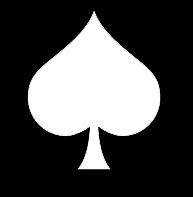 LLI Spade | Decal Vinyl Sticker | Cars Trucks Vans Walls Laptop | White | 5.5 x 4.6 in | LLI1334