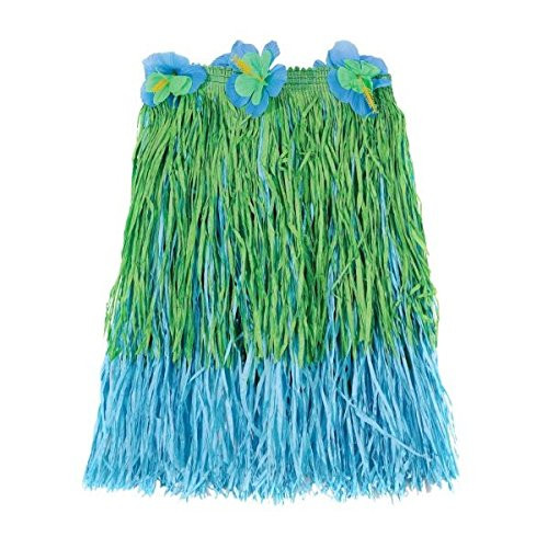 Amscan Adult Two-Tone Party Hula Skirt, 18" x 31"