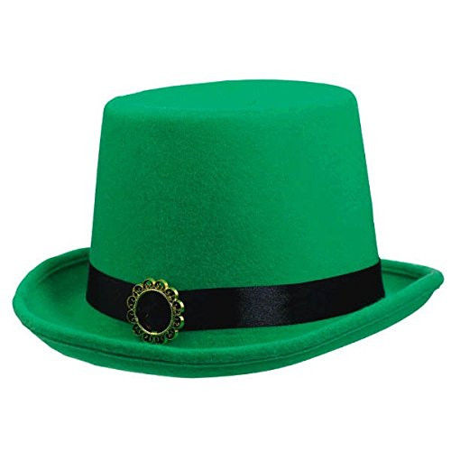 Amscan St. Patrick's Day Green Fabric Top Hat | Party Accessory