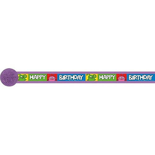 amscan Adorable Ugly Doll Birthday Party Crepe Streamer Decoration, Paper , 30'