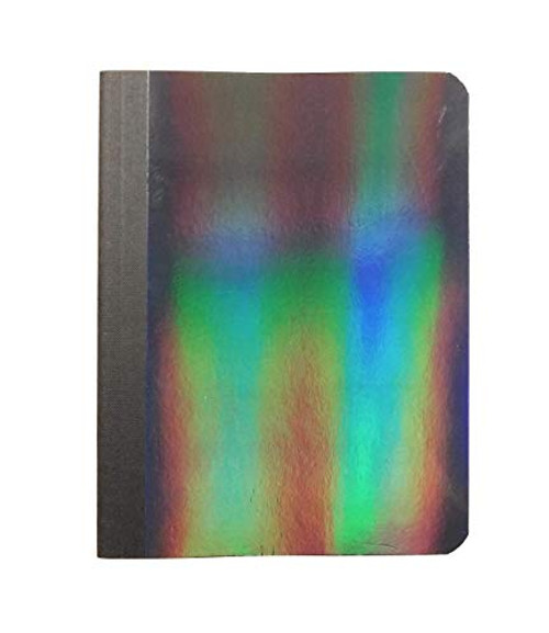 Black Holographic College Ruled Notebook (Composition Notebook)