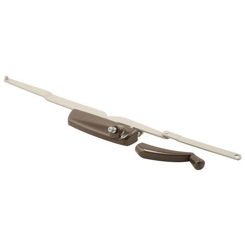 Prime-Line Products TH 24012 Thruth Hardware Maxim Dual Arm Casement Operator with Stud Bracket, Left Hand, Bronze