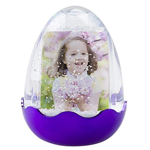 Easter Egg Photo Snow Globe (Purple)