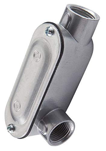 Halex 58910 RIGID THREADED CONDUIT BODY TYPE LR EACH 1" Silver