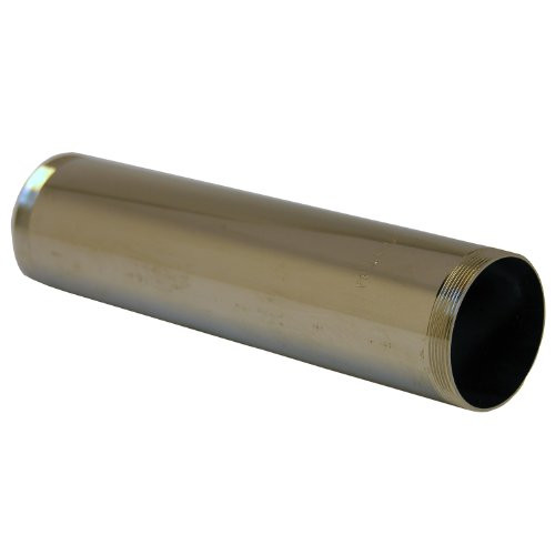 LASCO 03-3113 17-Gauge Tailpiece Threaded on Both Ends, 1 1/4-Inch x 6-Inch, Chrome Plated Brass