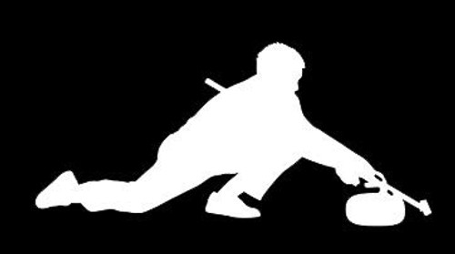 LLI Curling Athlete | Decal Vinyl Sticker | Cars Trucks Vans Walls Laptop | White | 5.5 x 2.6 in | LLI1266 LLI Curling Athlete | Decal Vinyl Sticker | Cars Trucks Vans Walls Laptop | White | 5.5 x 2.6 in | LLI1266