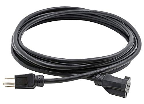 CORD EXTN BLACK 14/3 SJTOW 8FT Pack of 1